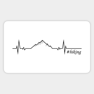 Hiking Heartbeat Magnet